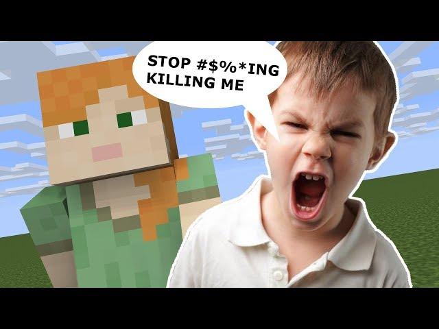 some kid rages over minecraft because he cant kill me [EAR RAPE WARNING]