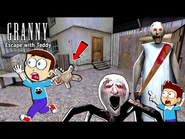 Granny Anger mode  Escape with Slendrina Teddy | Shiva and Kanzo Gameplay