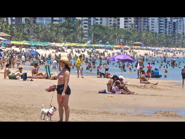 RECIFE FINAL DE SEMANA 3 NOVEMBRO 2024 PRAIA ORLA MARÍTIMA DE BOA VIAGEM PERNAMBUCO BRASIL