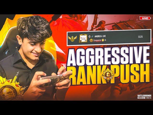 India Rank 1 Solo Conqueror Is Here Bubuza  | Rank Push #bgmilive