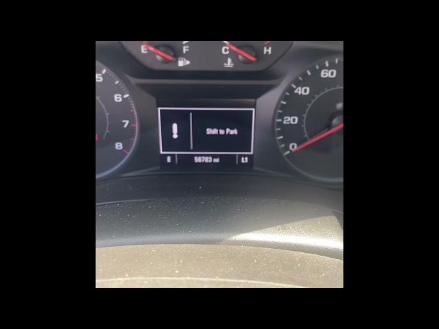 chevy malibu "shift to park" issue