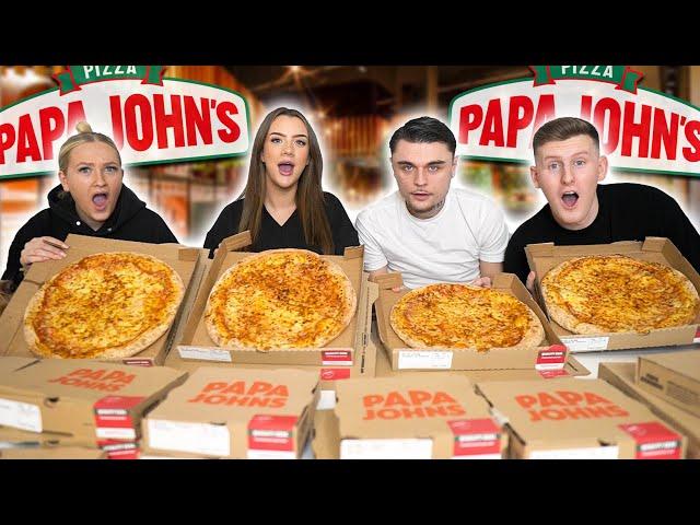 Last to STOP Eating PAPA JOHNS Wins £1,000 - Challenge