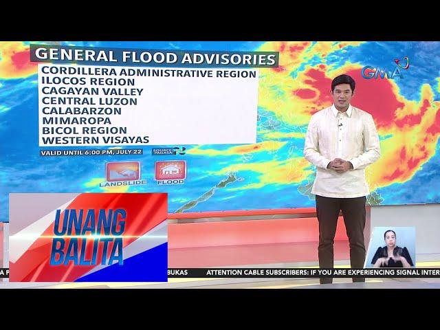 General flood advisory, itinaas ng PAGASA sa ilang bahagi ng bansa - Weather... | Unang Balita