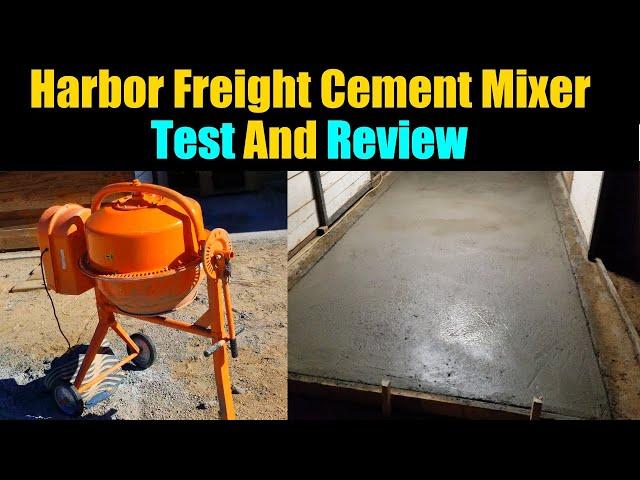 Harbor Freight Cement Mixer Review and DIY TEST! | Tool Reviews |