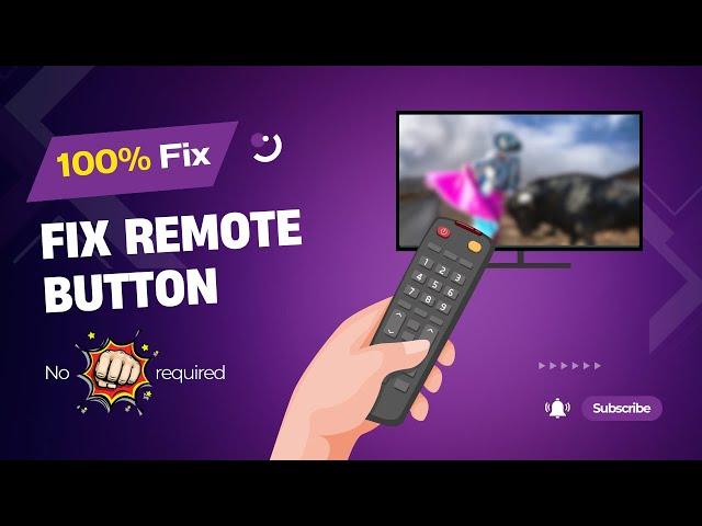 Any Remote Button Fix | DIY hack | Home fix