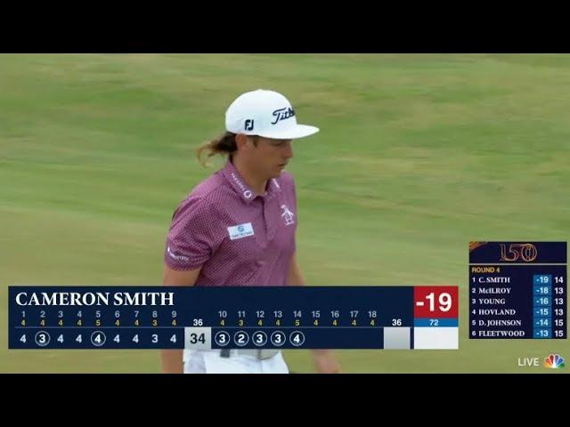 Watch Cameron Smith’s Insane Birdie Streak at the 2022 Open! 5 in a row Birdies to win!