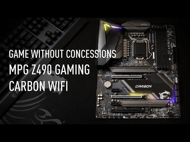 Game without concessions with the MSI MPG Z490 GAMING CARBON WIFI | Gaming Motherboard | MSI