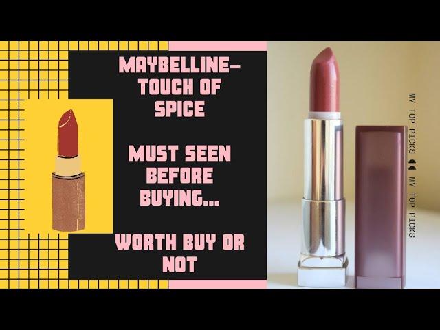 Maybelline Touch of spiceMINI REVIEW//Creamy matte?/Swatch//Medium skintones /The Glowing Goals