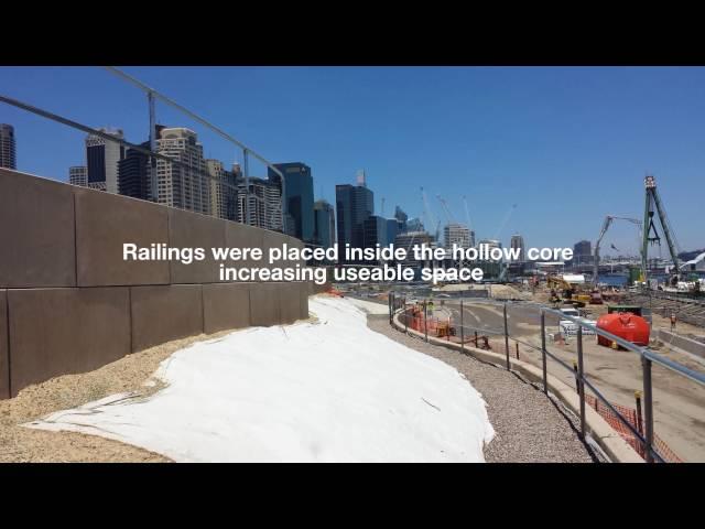 MagnumStone Retaining Wall Barangaroo