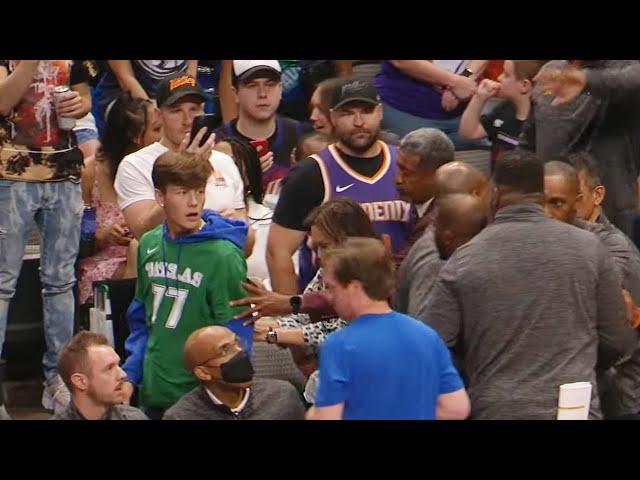 Mavericks fans removed after incident involving Chris Paul's family | NBA on ESPN