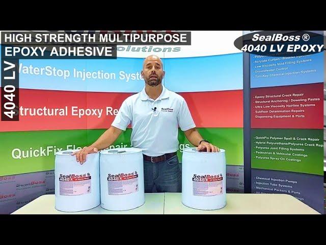 Epoxy Resin | Low Viscosity Tenacious Crack-Sealing Epoxy Grout | Epoxy Injection SealBoss 4040 LV