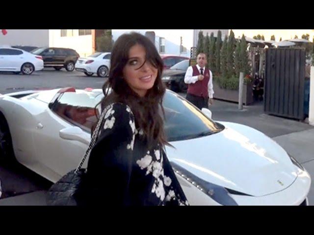 X17 EXCLUSIVE - Brittny Gastineau Twisting Necks In Beverly Hills