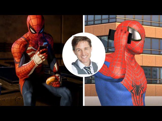 Yuri Lowenthal Voice Comparison | The Amazing Spider-Man 2 Android(2014) vs Spider-Man(2018)