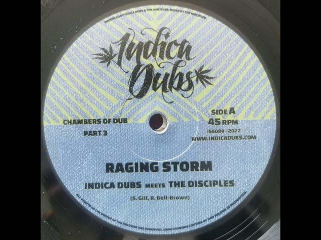 INDICA DUBS 10″ VINYL RECORD “RAGING STORM / 8 CHAMBERS” RUSS DICIPLES EMPERORFARI REGGAE DUB SOUND