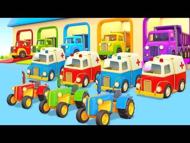 Die Helfer Autos. Das beste Rettungsteam der Welt. 4 Zeichentrickfilme für Kinder am Stück