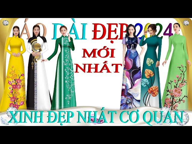 Các mẫu áo dài đẹp 2024 này là tấm vé để bạn đẹp nhất cơ quanVải Áo Dài S