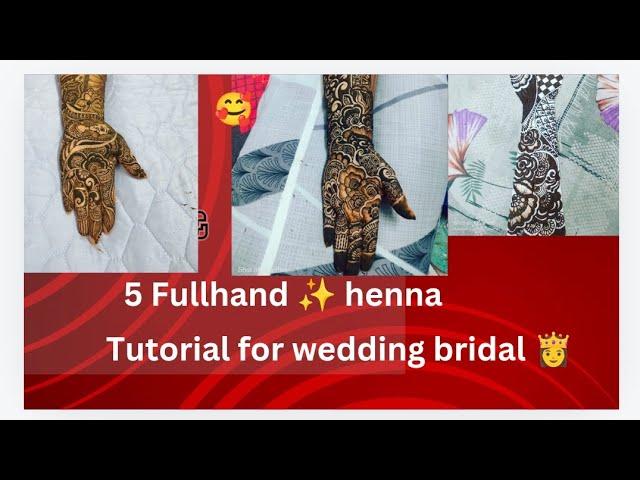 5 beautiful️n latest wedding bridalmehendi designs#mehandi tutorial#viralhenna #viralvideos️