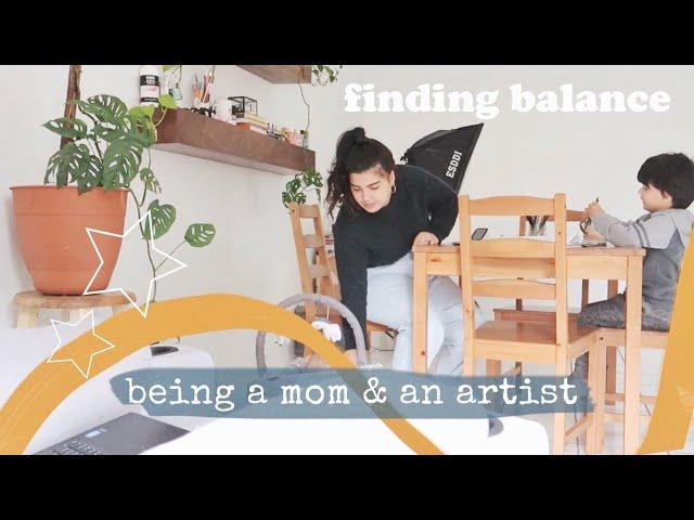 finding balance: being a mom and an artist vlog