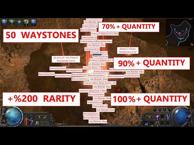  EPISODE 4: POE2 Farming 50 Waystones –  200 DIVINES INSANE Profit, Breach & Delirium Loot!