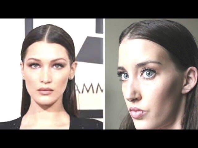 Bella Hadid Make Up Tutorial| The Grammys 2016