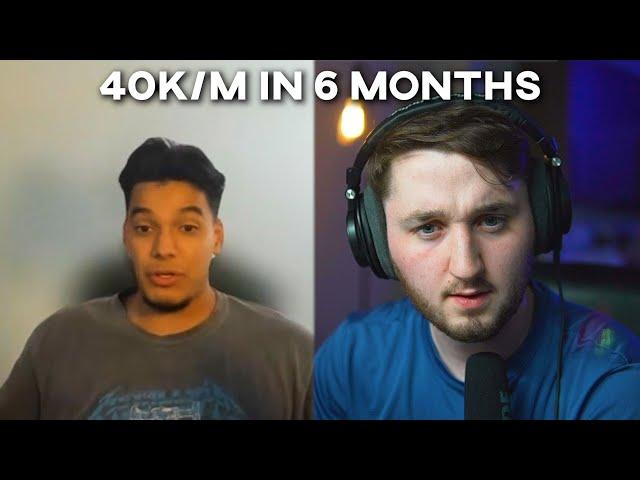 how he went from 0 To 40k/M in 6 months...