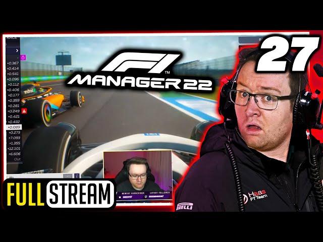 MICK CAM RACE - Haas Playthrough #27 - F1 Manager 2022 (Full Stream)