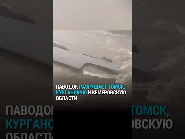 "Половину моста оторвало!" Паводок разрушает Томск, Курганскую и Кемеровскую области