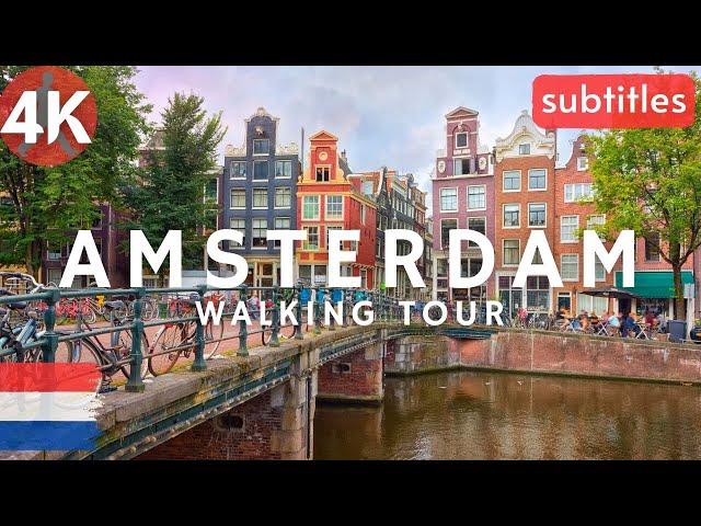 Summer Walk Through Amsterdam | 4K City Tour