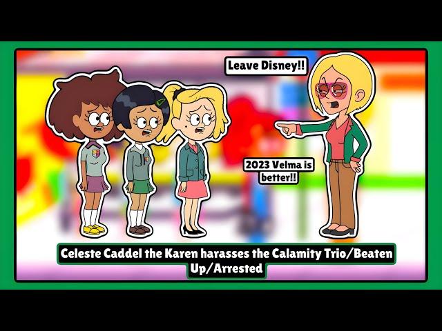 Celeste Caddel the Karen harasses the Calamity Trio/Beaten Up/Arrested