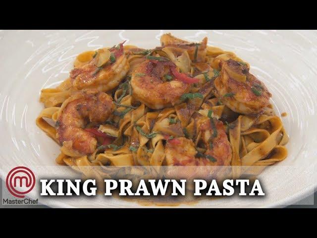 How To Make | Marcus Wareing's Tagliatelle Pasta, With Prawns and Prawn Sauce | MasterChef UK