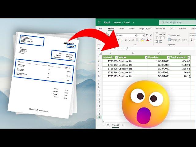 How to automate invoice data copy to Excel in 1 minute