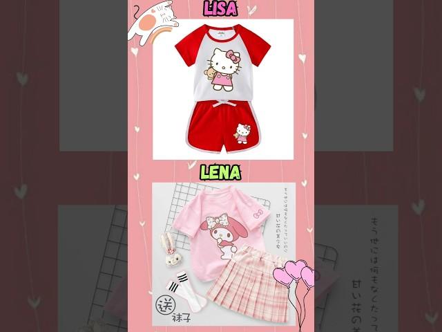 Lisa Or lena Outfits? #choose #lisa #lena #games #vs #kpop