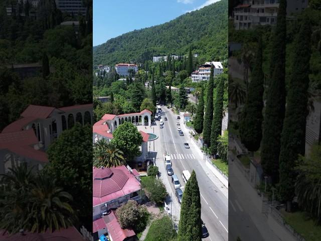 Абхазия. Летим над Гагрой. #travel #путешествие