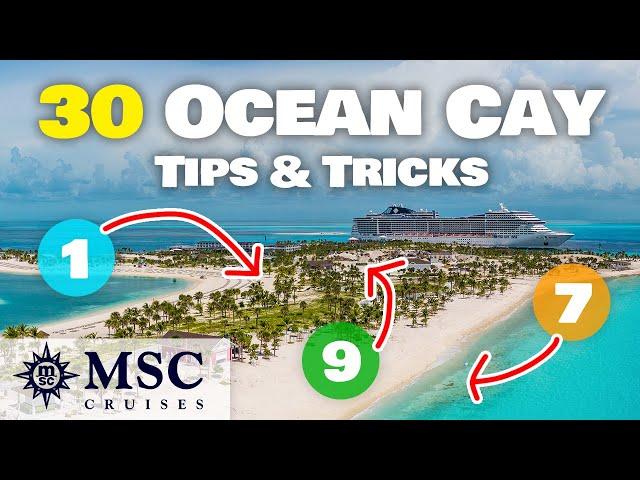 30 top tips and tricks for MSC's Ocean Cay private island