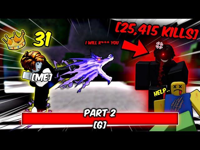 Destroying High Kill Players with Martial Artist in The Strongest Battlegrounds Part 2 | ROBLOX