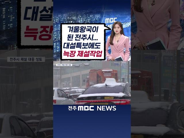 빙판길에 발 묶인 시민들.. "전주시 늑장 대응 성토"