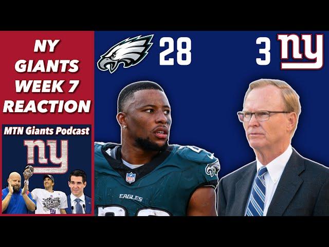 NY Giants Embarrassed at Home by Saquon and Eagles | 2-5 Record