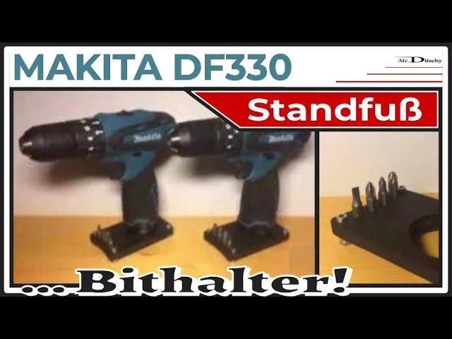 MAKITA 10,8V DF330 HP330 Akkuschrauber Classic, Eigenbau Standfuß mit Bithalter | Mr.Ditschy 