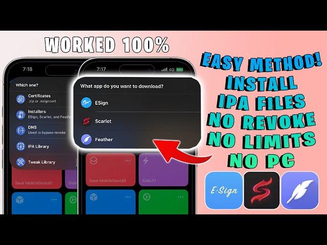 EASY Sideload : Install IPA Files on iPhone & iPad No Revoke Computer