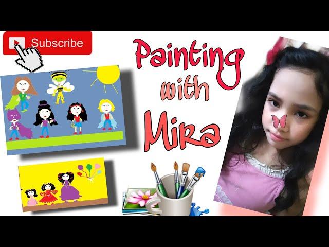 Mira's painting on windows paint | Pretty Mira