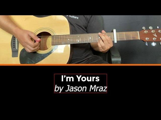 I'm Yours - Jason Mraz | Easy Guitar Tutorial / Cover with Chords - Guvna Guitars