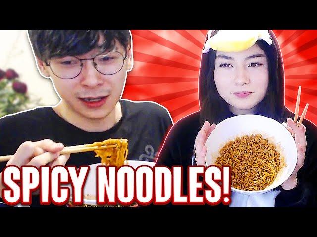 KYEDAE & TENZ TRY THE SPICY NOODLES CHALLENGE 