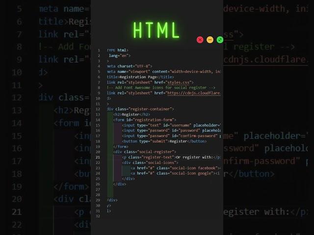 Create a Professional User Register Page with Modern 3D Animation Using HTML & CSS  #coding #css