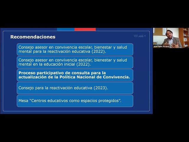 Webinar - Política Nacional de Convivencia Educativa: marco de actuación y visión institucional