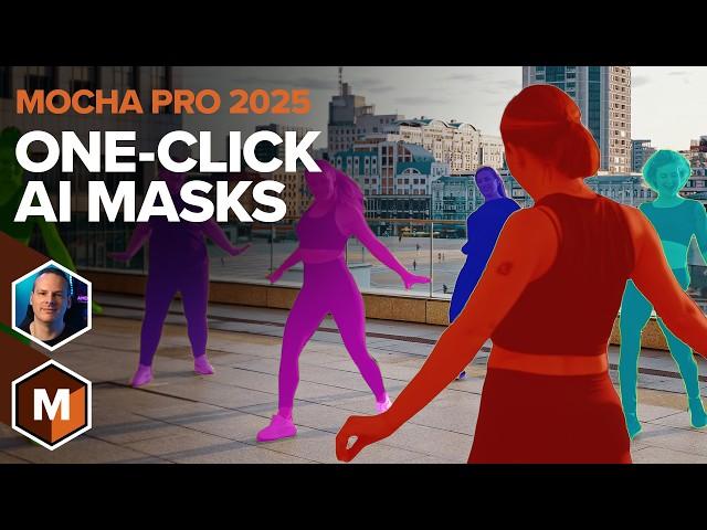 Animated AI Masks in Mocha Pro 2025 - Object Brush & Matte Assist ML [Boris FX]