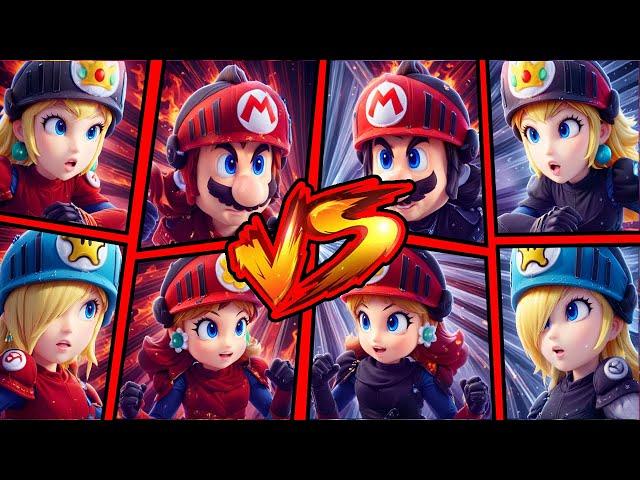 TEAM MARIO, PEACH, ROSALINA, DAISY VS TEAM MARIO, PEACH, ROSALINA, DAISY - Strikers Battle League