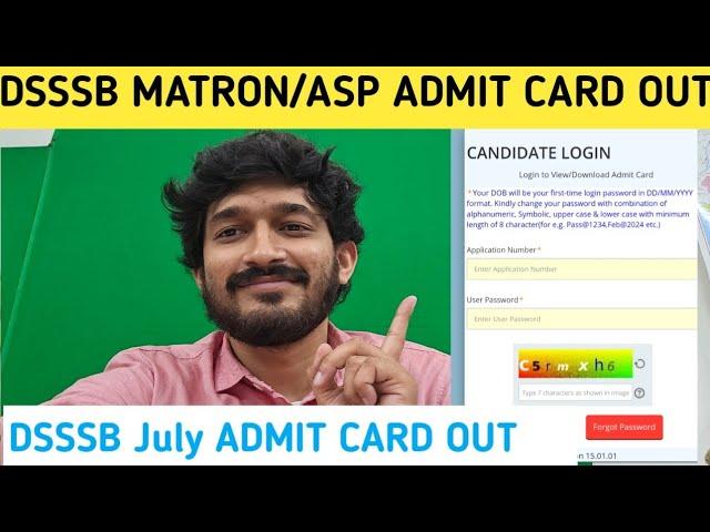 DSSSB July Admit card out| DSSSB MATRON| Assitant Superintendent Admit card released| #dsssb #vocab