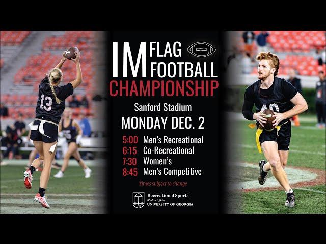 2024 Intramural Flag Football Championship Night in Sanford Stadium