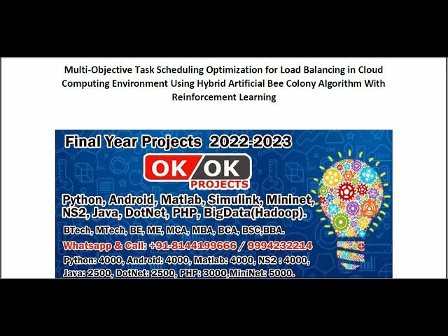 Multi Objective Task Scheduling Optimization for Load Balancing in Cloud Computing Environment Using