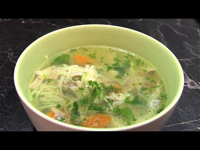 CHICKEN SOUP WITH VERMICELLI is light and very tasty